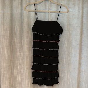 Black Tiered Mini Dress